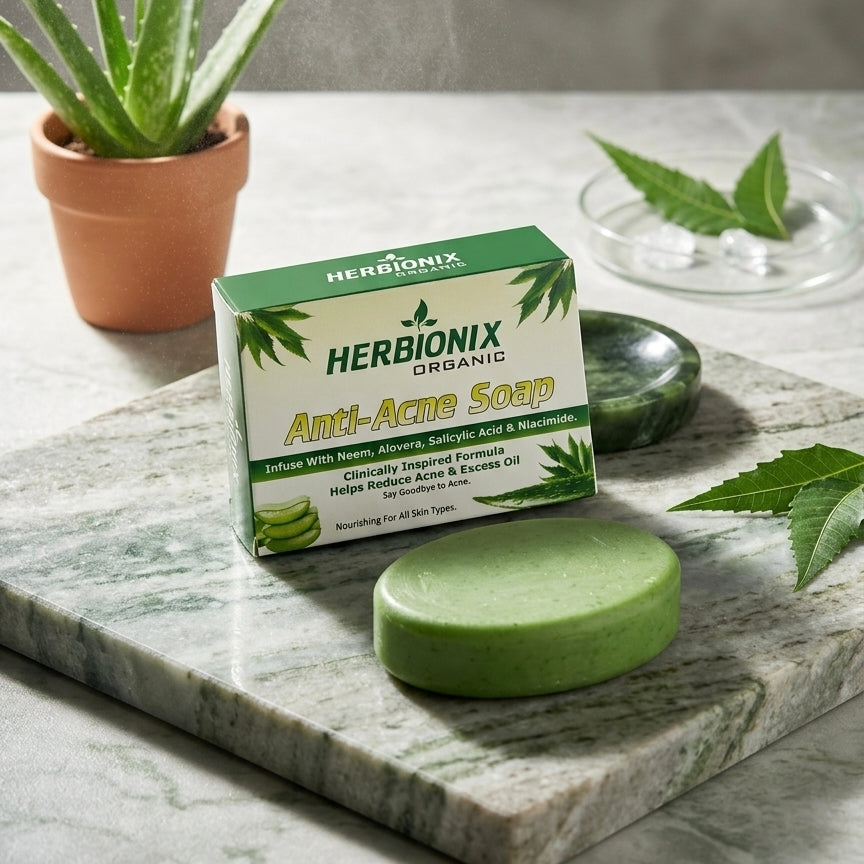 Herbionix Herbal Anti-Acne Soap | Fight Pimples & Acne Naturally