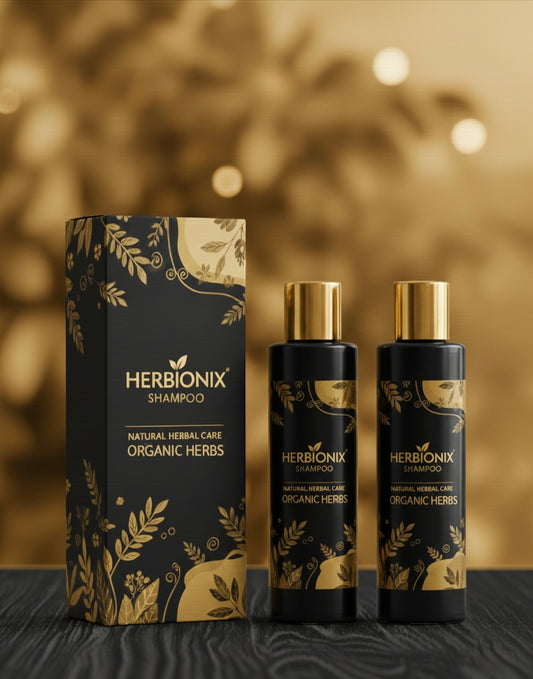 Herbionix 24-Herb Organic Shampoo – Strength, Shine & Healthy Hair